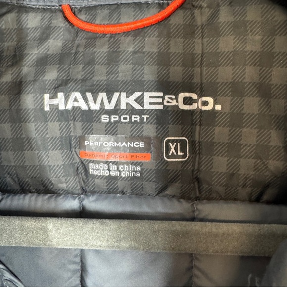 Hawke & Co Sport Men's Black Down Warm Puffer Shirt Jacket Lightweight Size XL - Picture 11 of 16